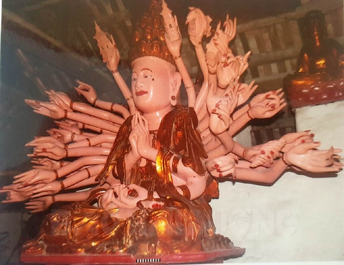 Tượng Quan Âm độc đáo trong ngôi chùa cổ Huề Trì